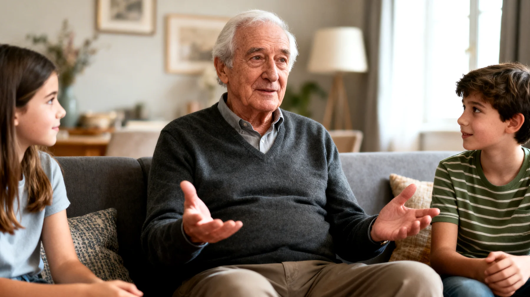 Comment un grand-père peut-il trouver l'équilibre entre la bienveillance affectueuse et l'établissement de limites saines face à des petits-enfants habitués à une permissivité excessive ?"